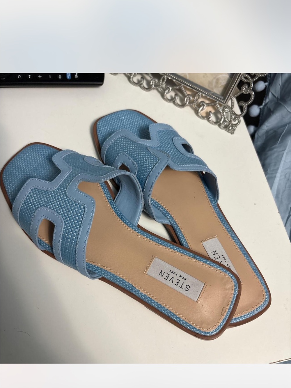 Steve madden New York Blue Slide Sandals